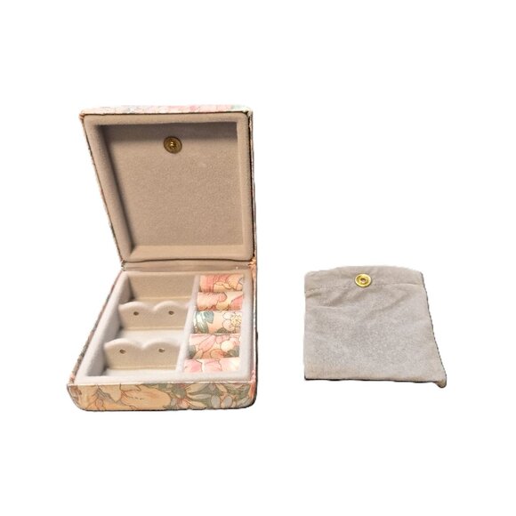 Vintage Gunther Mele Floral Jewelry Case – 1970s–80s Canadian Cottagecore - Picture 2 of 7